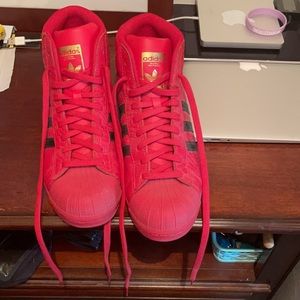 Adidas Pro model shell toe snakeskin